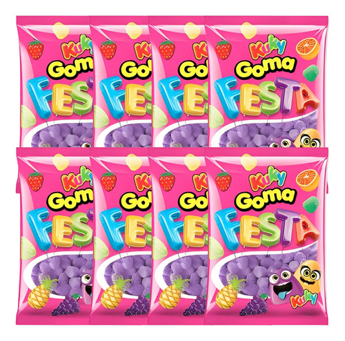 Super Kit Goma Atacado Sabor Uva Festas E Lembrancinhas