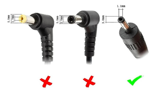 Imagen 4 de 4 de Cargador Acer Original 19v 2.37a 45w Punta Fina 3.0x1.0mm