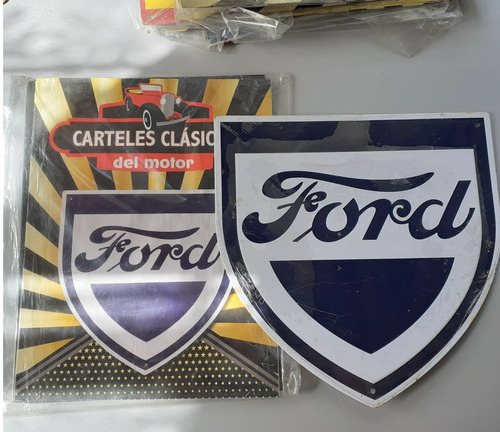 Cartel Metálico Vintage Ford Coleccion Clásicos Del Motor