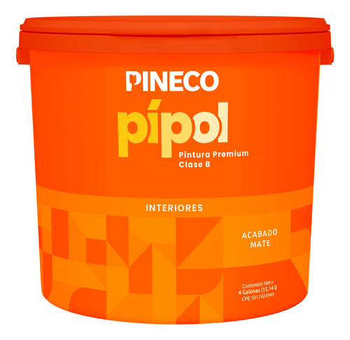 Pintura Pineco Pipol Color Blanco Clase B, Paila O Cuñete.