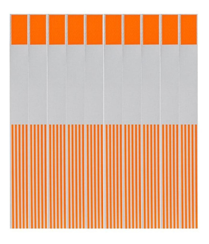 1 Mil Pulseiras Identificação Impressão Jato Tinta Orange
