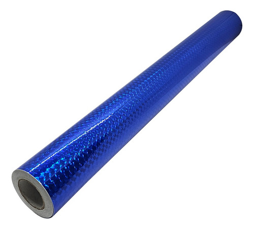 Pvc Autoadhesivo Contact Holografico Decorativo Muresco Color Azul