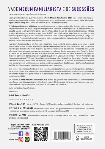 Vade Mecum Familiarista E De Sucessões - 2ª Ed - 2025