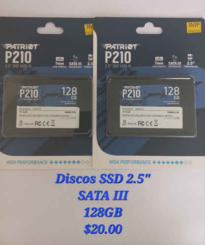 Discos Solidos Ssd 2.5  Sata3 Y M.2 Pcie 128gb 256gb 