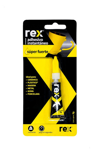 12 Adhesivo Instantáneo Rex - Super Fuerte -  2gr - Gotita 