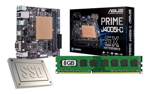 Combo Actualizacion Asus J4005ic Intel Celeron 8gb 960gb Ssd