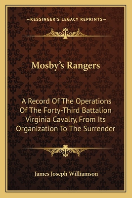 Libro Mosby's Rangers: A Record Of The Operations Of The ...