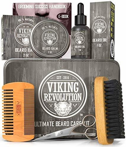 Kit De Cuidado De La Barba De La Revolucion Vikinga Para Hom