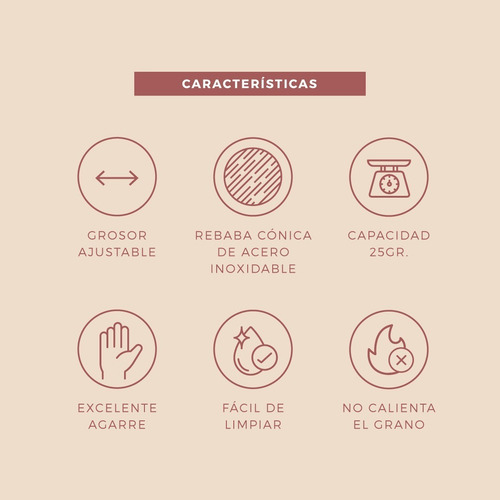 Imagen 6 de 7 de Molinillo De Café Manual Timemore Chestnutc2