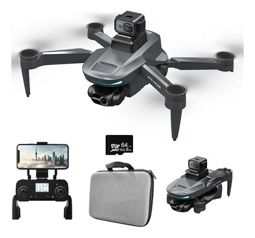 Drone L200 Pro Max 4k Gps Gimbal 2 Eixos Sensor Obstacls 360 Cor Cinza