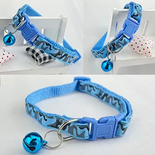 Newtensina Collar Para Gato 3 Piezas Camuflaje Con Campanas