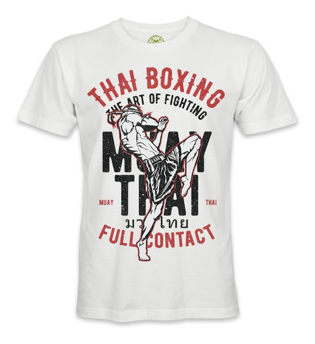 Playera Muay Thai Box Mma Kickbox Ufc Mod14 Algodón Peinado
