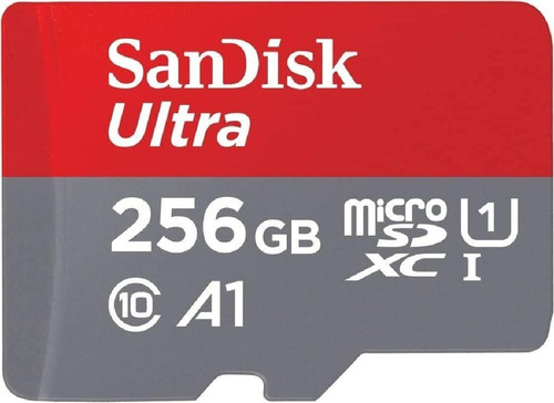 Tarjeta de memoria SanDisk SDSQUAR-256G-GN6MA  Ultra con adaptador SD 256GB