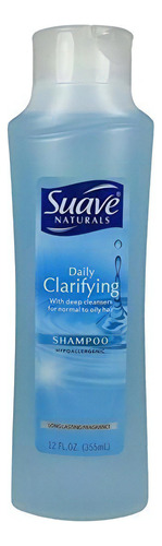  Suave Naturals Daily Clarifying Shampoo 12 Oz (paquete De 4)