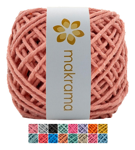 Makrama Cordón Macramé 3mm Hilaza Algodón 100m Colres Varios