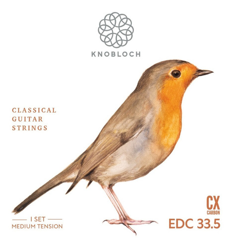Cuerdas Guitarra Clásica Knobloch Erithacus Cx Carbon Media