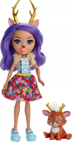 Muñeca Enchantimals Danessa Deer & Sprint Mascota Mattel