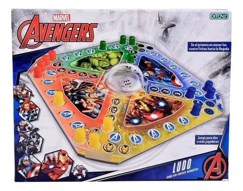 Juego Ludo Avengers Vengadores Marvel Ditoys Ludomatic