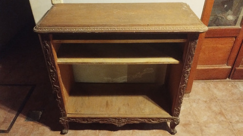Mueble Tipo Comoda Antigua Madera Estilo Frances Leer! Marrón Oscuro (Usado)