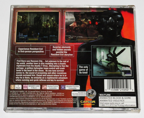 Resident Evil Survivor Ps1 Original Americano Completo - Loc