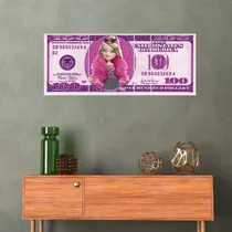 Comprar Cuadro Dólar Rosa Bratz Políptico 39cmx90cm Dólares Cod:4313