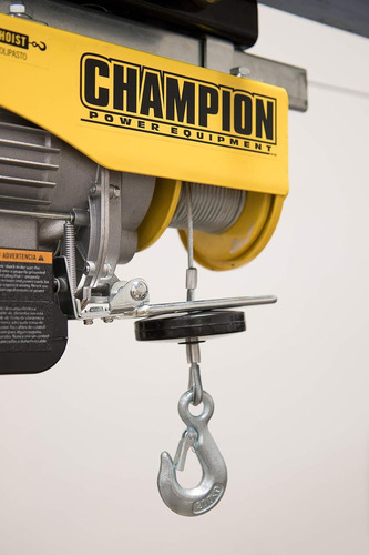 Malacate Eléctrico 440/880 Lb Motor 220 V Ca Negro Champion