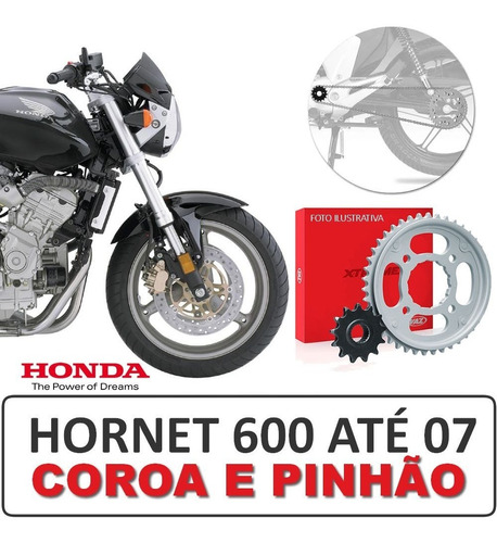 Kit Coroa E Pinhão Honda Cb 600 Hornet Até 2007 42x15