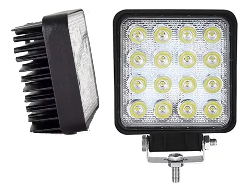 comprar Luz Farol Foco Faenero Neblinero 16 Led 48w Camion Jeep 4x4