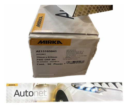 Tira De Malla Autonet Grip 2-3/4 X16-1/2 P400 Mirka