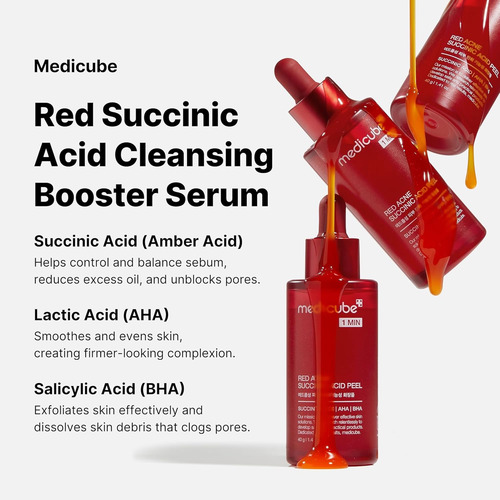 Medicube Red Succinic Acid Booster Serum Rejuvenecedor Madura Noche