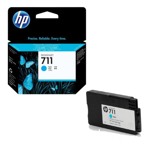 Imagen 3 de 6 de Cartucho De Tinta Hp 711 Cian 29 Ml