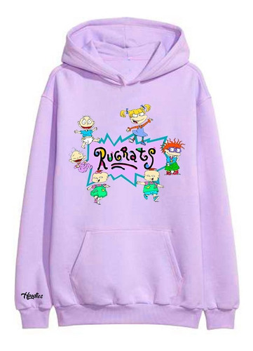  Buso Buzo Hoodie Rugrats Aventuras En Pañales Lila 