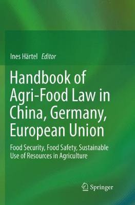 Libro Handbook Of Agri-food Law In China, Germany, Europe...