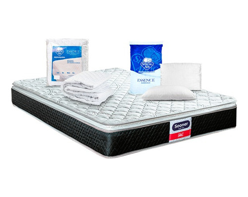 Colchón Queen Size Atlas Sooner + Protector + Almohada