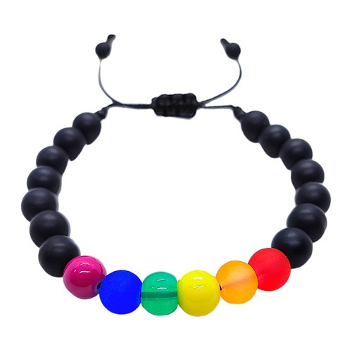 Pulsera Brazalete Ajustable Orgullo Pride Lgbt Arcoiris Gay