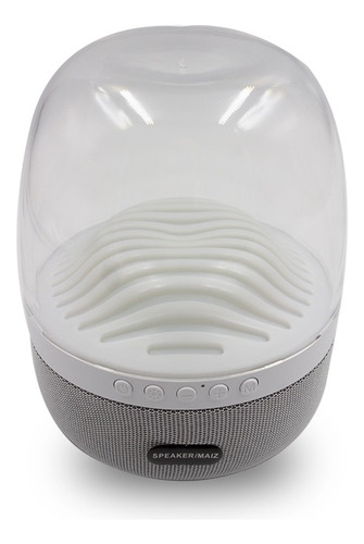 Bocina Bluetooth Luz Led Radio Fm Recargable Usb Portatil