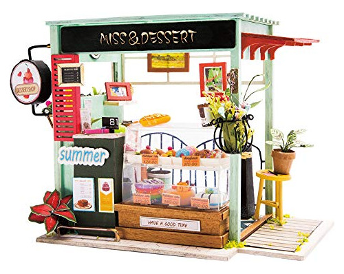 Dgm06 Tienda De Postres Diy 3d Miniatura De Madera Casa...