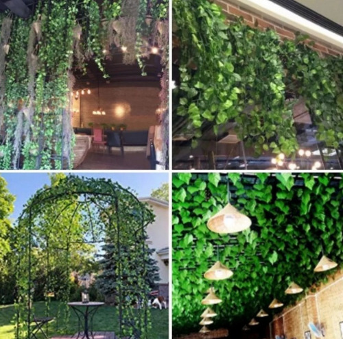 Imagen 4 de 4 de Enredadera Hiedra Artificial 2,20mts Jardin X 12 Un Oferta !