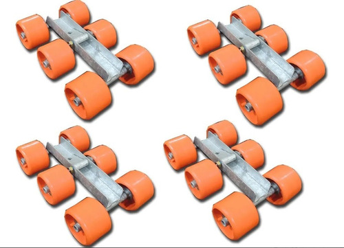 Kit 4 Camas De 6 Rodillos Para Trailer Nautico Envio Gratis
