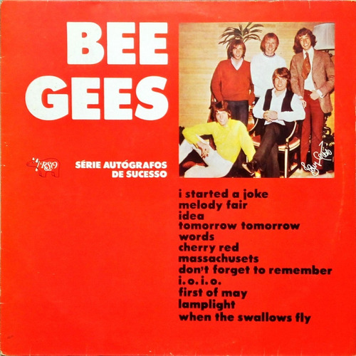 Bee Gees Lp Série Autógrafos De Sucesso 1982 Rso 1462