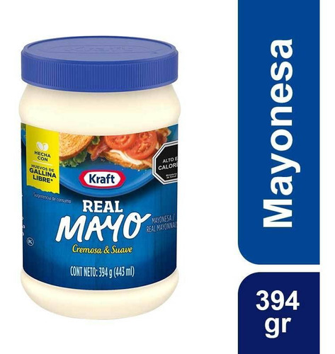 Mayonesa Kraft Real Mayo Regular Pote 394g