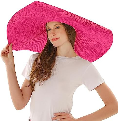 Sombreros De Paja De Playa De Gran Tamaño Para Mujer Sombrer