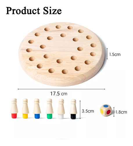 Juego De Mesa De Memoria De Madera Para Adultos