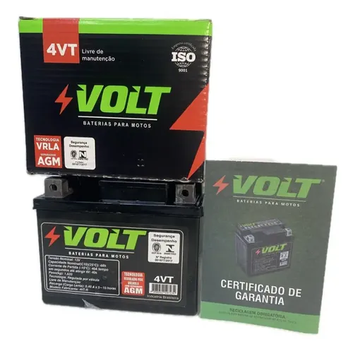 Bateria Moto Cg Neo 125 Titan Biz 100 Ks Es Volt 12v 4vt