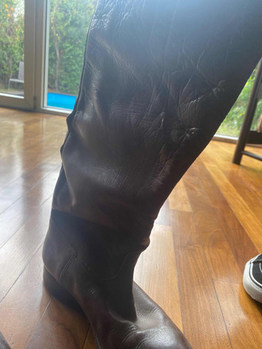 Bota Equitación Cuero Vacuno Talle 39 Unisex (Usado)