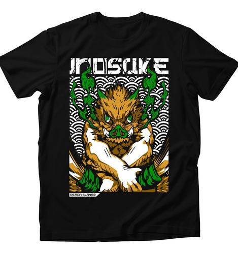 Playera Anime Inosuke Hashibira Kimetsu Demon Slayer