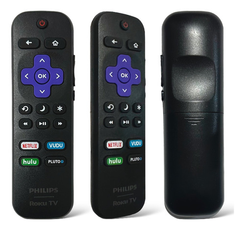 Control Compatible Philips Tv Rok U Netflix Vudu Pluto Hulu