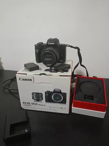 cámara Fotográfica Profesional EOS M6MKII 15-45 negro 💰 » Precio Colombia