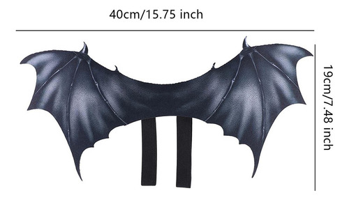 Disfraz De Murciélago Para Halloween Con Alas De Perro, S