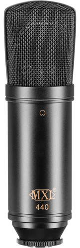 Micrófono de condensador profesional Mxl 440 Cardioid Studio, color negro